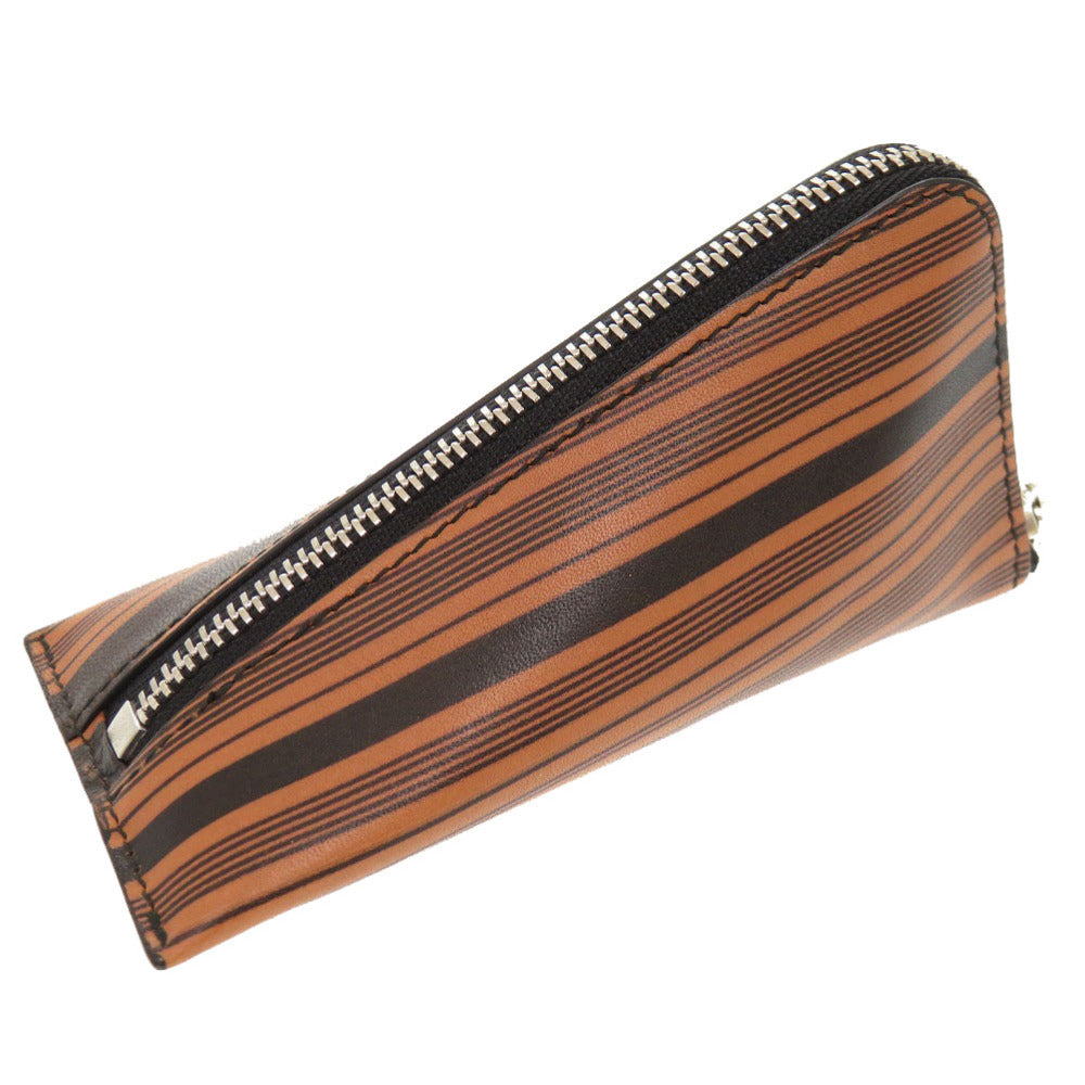 新品同様 ロエベ カーフ レザー ブラウン コインケース 財布 茶 0551 【中古】 LOEWE