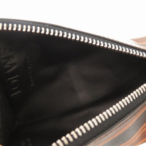 新品同様 ロエベ カーフ レザー ブラウン コインケース 財布 茶 0551 【中古】 LOEWE