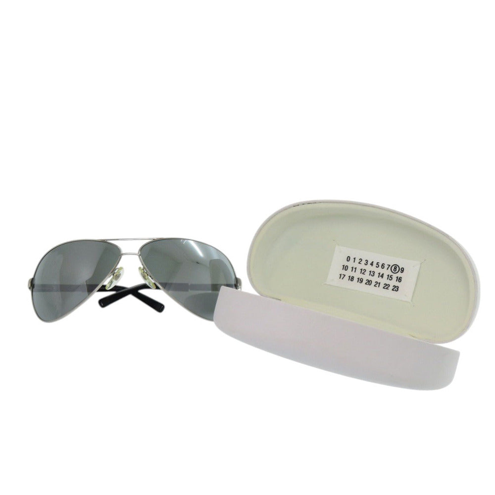 マルタンマルジェラ ディアドロップ MMM01S ステンレススチール ブラック サングラス 黒 0554【中古】MARTIN MARGIELA