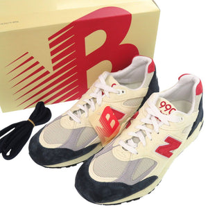 未使用品 ニューバランス M990TA2 スニーカー 異素材 スポーティカラー ABZORB スウェード メッシュ ベージュ 0599【中古】NEW BALANCE