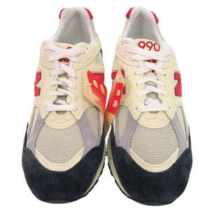 未使用品 ニューバランス M990TA2 スニーカー 異素材 スポーティカラー ABZORB スウェード メッシュ ベージュ 0599【中古】NEW BALANCE