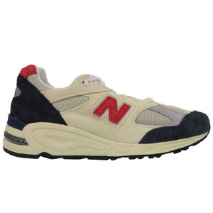 未使用品 ニューバランス M990TA2 スニーカー 異素材 スポーティカラー ABZORB スウェード メッシュ ベージュ 0599【中古】NEW BALANCE