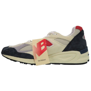 未使用品 ニューバランス M990TA2 スニーカー 異素材 スポーティカラー ABZORB スウェード メッシュ ベージュ 0599【中古】NEW BALANCE