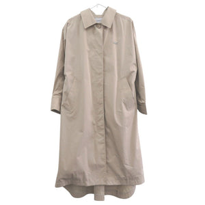 新品同様 ラコステ フード付き リラックスフィットステンカラーコート BF959LJ コットン ナイロン ベージュ 0600【中古】LACOSTE