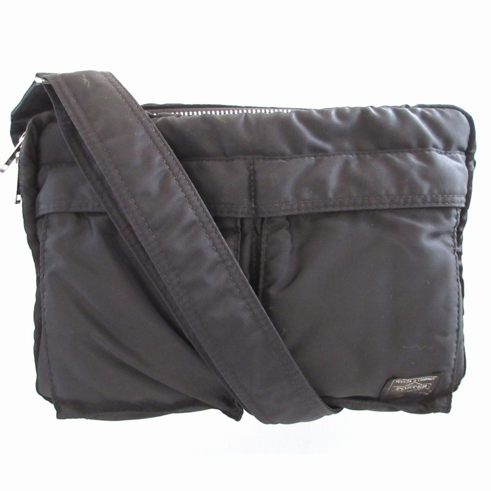 美品 ポーター タンカー ナイロン ブラック 黒 ショルダーバッグ 0606【中古】PORTER