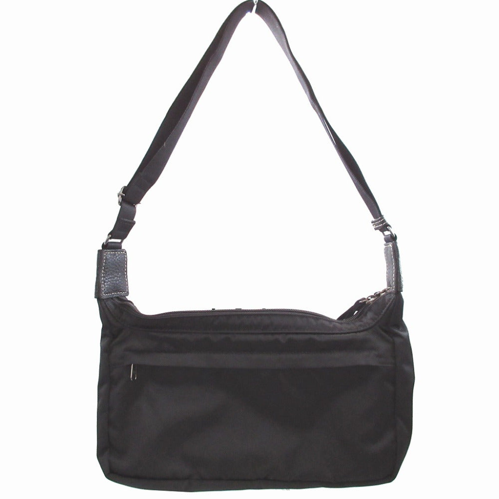 美品 ポーター ナイロン レザー ブラック 黒 ショルダーバッグ 0607【中古】PORTER