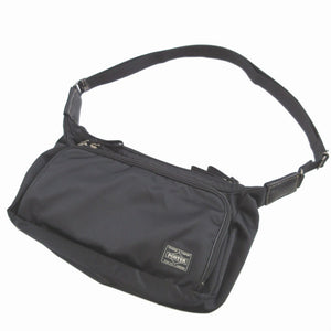 美品 ポーター ナイロン レザー ブラック 黒 ショルダーバッグ 0607【中古】PORTER