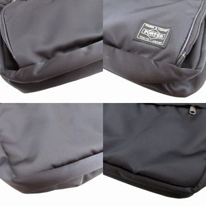 美品 ポーター ナイロン レザー ブラック 黒 ショルダーバッグ 0607【中古】PORTER