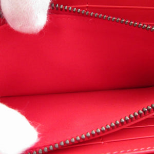 美品 クリスチャンルブタン パネトーネ 3195051 レザー ラバー ブラック 黒 ラウンドファスナー長財布 財布 0611【中古】Christian Louboutin