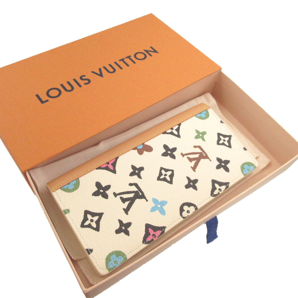 未使用 ルイヴィトン モノグラム クラギー ポルトフォイユ ブラザ M83335 ICチップ アイボリー 2つ折り長財布 財布 0621【中古】LOUIS VUITTON