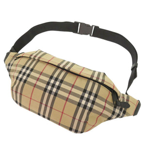新品同様 バーバリー ソニーベルトバッグ ナイロン ベージュ ウエストバッグ ボディバッグ 0660【中古】BURBERRY メンズ
