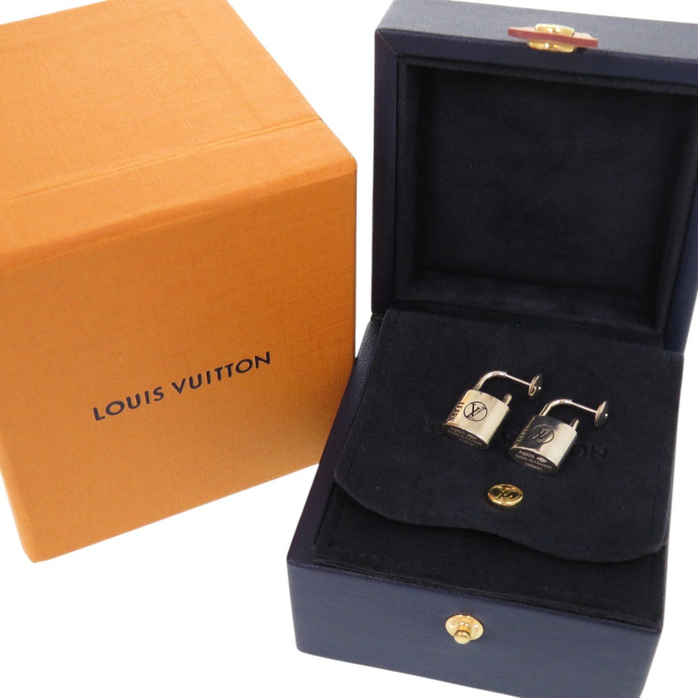 ルイ ヴィトン シルバー ロックイット ラーン リミテッドエディション Q16091 シルバー925 ピアス LV 0663【中古】LOUIS VUITTON