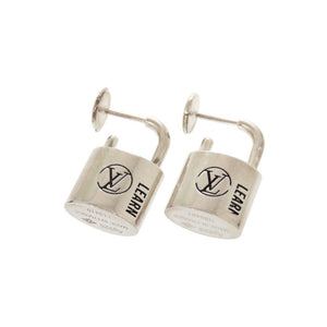 ルイ ヴィトン シルバー ロックイット ラーン リミテッドエディション Q16091 シルバー925 ピアス LV 0663【中古】LOUIS VUITTON
