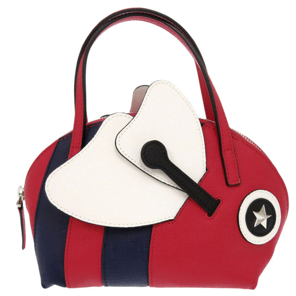 美品 グッチ チルドレンズ 432695 レザー レッド ハンドバッグ 0664【中古】GUCCI