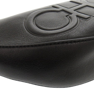 美品 ジミーチュウ フェイ レザー ブラック ショルダーバッグ 黒 0666【中古】JIMMY CHOO