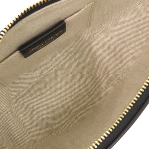 美品 ジミーチュウ フェイ レザー ブラック ショルダーバッグ 黒 0666【中古】JIMMY CHOO