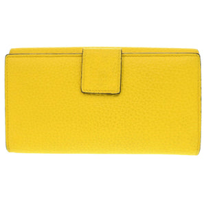 フェンディ ピーカブー 8M0437 レザー イエロー 長財布 二つ折り長財布 黄 0667【中古】FENDI