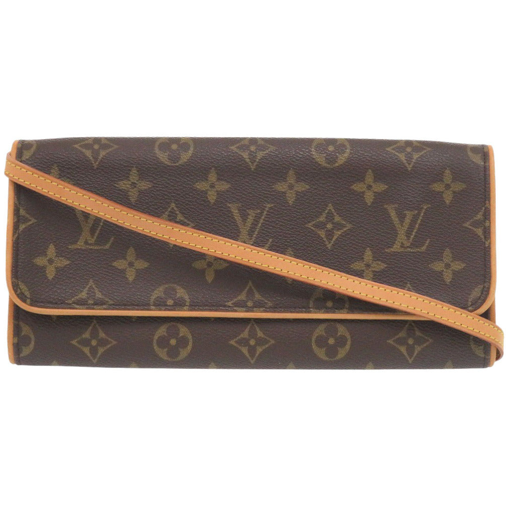 美品 ルイ ヴィトン ポシェットツインGM モノグラム M51852 ショルダーバッグ LV 0684【中古】LOUIS VUITTON