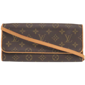 美品 ルイ ヴィトン ポシェットツインGM モノグラム M51852 ショルダーバッグ LV 0684【中古】LOUIS VUITTON