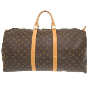 ルイ ヴィトン キーポル55 モノグラム M41424 ブラウン ボストンバッグ LV 0692【中古】LOUIS VUITTON