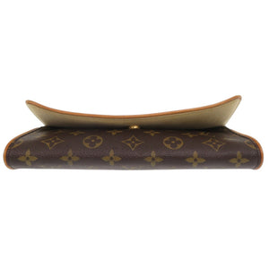 ルイ ヴィトン ポシェットツイン GM モノグラム M51852 ブラウン ショルダーバッグ LV 0695【中古】LOUIS VUITTON