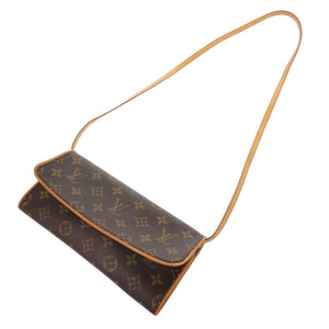 ルイ ヴィトン ポシェットツイン GM モノグラム M51852 ブラウン ショルダーバッグ LV 0695【中古】LOUIS VUITTON