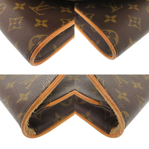 ルイ ヴィトン ポシェットツイン GM モノグラム M51852 ブラウン ショルダーバッグ LV 0695【中古】LOUIS VUITTON