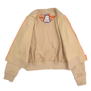 新品同様 エルメス Fantasie d'Etriers サイズ36 コットン ベージュ オレンジ ブルー ブルゾン ジャケット 0701【中古】HERMES