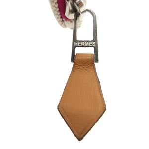 美品 エルメス ニューヨッティング PM レオパード フラットポーチ キャンバス ベージュ/パープル 0702【中古】HERMES