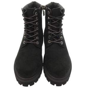 新品同様 ルイ ヴィトン Timberland コラボ アンクルブーツ ティンバーランド FA0274 レザー ブラック LV 0703【中古】LOUIS VUITTON