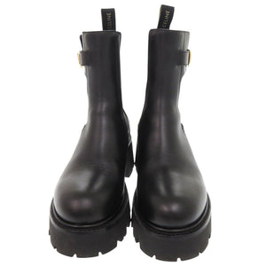 美品 セリーヌ トリオンフ サイズ37 レザー ブラック チェルシーブーツ ブーツ 黒 0713【中古】CELINE