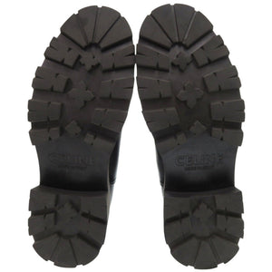 美品 セリーヌ トリオンフ サイズ37 レザー ブラック チェルシーブーツ ブーツ 黒 0713【中古】CELINE