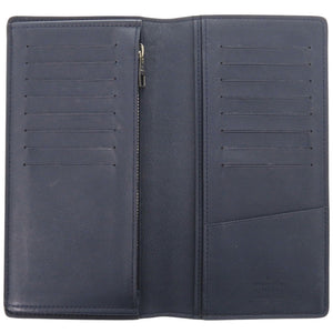 美品 ルイ ヴィトン ポルトフォイユ ブラザ M58818 トリヨンレザー オセアン/ネイビー 長財布 紺 LV 0719【中古】LOUIS VUITTON