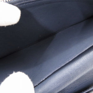 美品 ルイ ヴィトン ポルトフォイユ ブラザ M58818 トリヨンレザー オセアン/ネイビー 長財布 紺 LV 0719【中古】LOUIS VUITTON