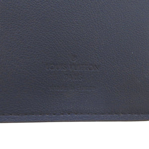 美品 ルイ ヴィトン ポルトフォイユ ブラザ M58818 トリヨンレザー オセアン/ネイビー 長財布 紺 LV 0719【中古】LOUIS VUITTON
