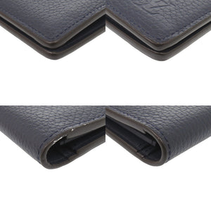 美品 ルイ ヴィトン ポルトフォイユ ブラザ M58818 トリヨンレザー オセアン/ネイビー 長財布 紺 LV 0719【中古】LOUIS VUITTON