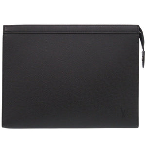 美品 ルイ ヴィトン ポシェット ヴォワヤージュ MM タイガ M30675 アルドワーズ/ブラック クラッチバッグ 黒 LV 0728【中古】LOUIS VUITTON