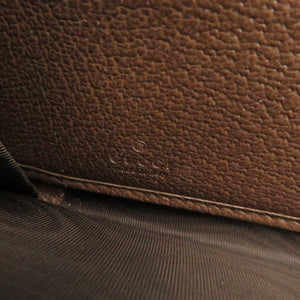 未使用品 グッチ ジャンボGG バンブー 658634 キャンバス レザー ブラウン ベージュ ラウンドファスナー 長財布 0731【中古】GUCCI