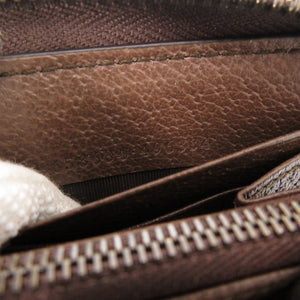 未使用品 グッチ ジャンボGG バンブー 658634 キャンバス レザー ブラウン ベージュ ラウンドファスナー 長財布 0731【中古】GUCCI