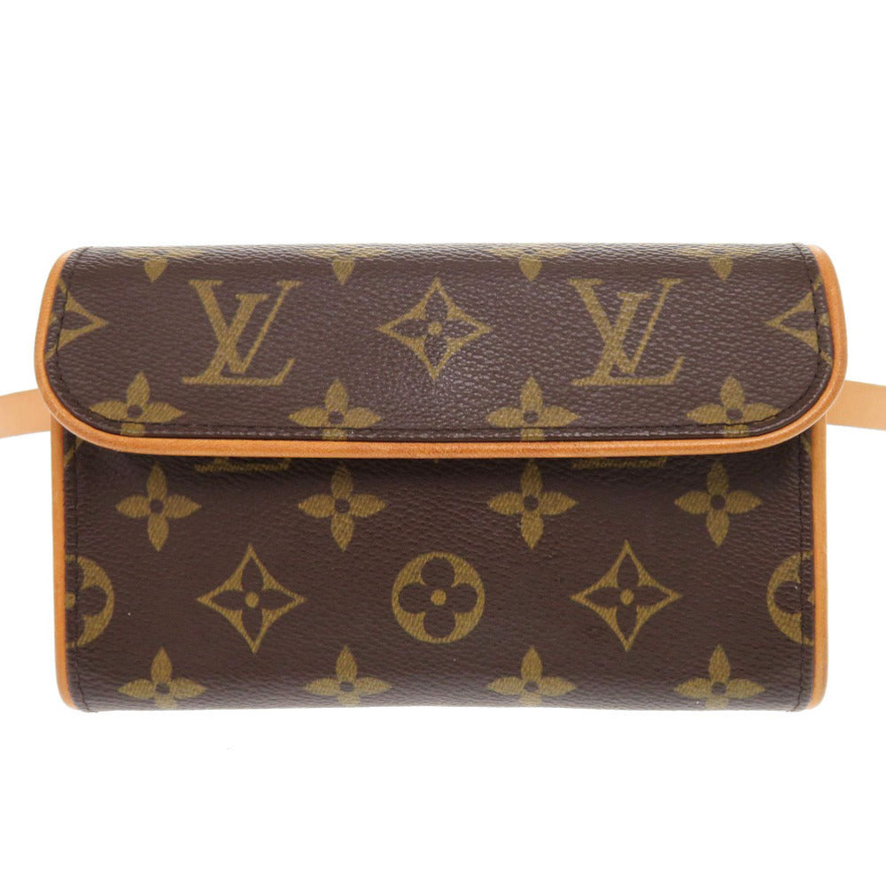 美品 ルイ ヴィトン ポシェット フロランティーヌ モノグラム M51855 ブラウン ウエストバッグ LV 0736【中古】LOUIS VUITTON