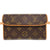 美品 ルイ ヴィトン ポシェット フロランティーヌ モノグラム M51855 ブラウン ウエストバッグ LV 0736【中古】LOUIS VUITTON