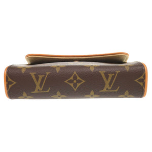 美品 ルイ ヴィトン ポシェット フロランティーヌ モノグラム M51855 ブラウン ウエストバッグ LV 0736【中古】LOUIS VUITTON