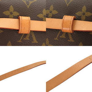 美品 ルイ ヴィトン ポシェット フロランティーヌ モノグラム M51855 ブラウン ウエストバッグ LV 0736【中古】LOUIS VUITTON