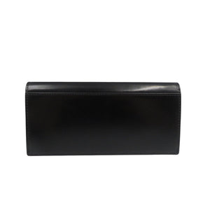 未使用 ロカド シェルコードバン イタリア馬革 ブラック 二つ折り 長財布 0740【中古】ROCADO