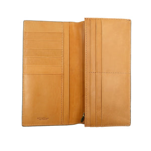 未使用 ロカド シェルコードバン イタリア馬革 ブラック 二つ折り 長財布 0742【中古】ROCADO