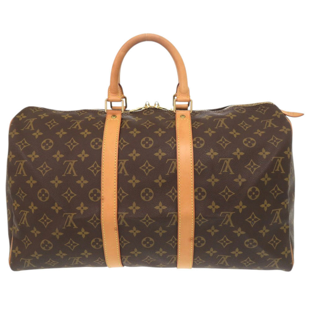 ルイ ヴィトン キーポル45 モノグラム M41428 ブラウン ボストンバッグ LV 0758【中古】LOUIS VUITTON