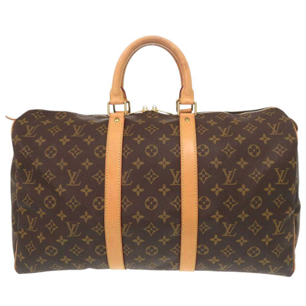 ルイ ヴィトン キーポル45 モノグラム M41428 ブラウン ボストンバッグ LV 0758【中古】LOUIS VUITTON