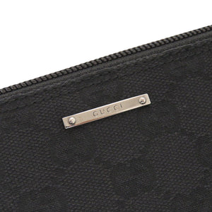 美品 グッチ 07198 GGキャンバス ブラック アクセサリーポーチ ハンドバッグ 0760【中古】GUCCI