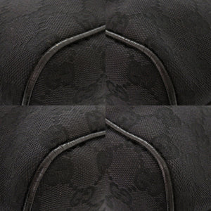 美品 グッチ 07198 GGキャンバス ブラック アクセサリーポーチ ハンドバッグ 0760【中古】GUCCI