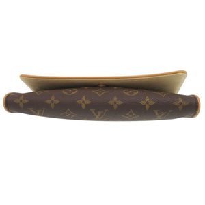 美品 ルイ ヴィトン ポシェットツイン GM モノグラム M51852 ブラウン ショルダーバッグ LV 0762【中古】LOUIS VUITTON